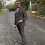 Black Striped Suit || 2 pcs || Men