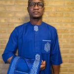 Blue Embroidered Agbada || 3 pcs || Royal product description