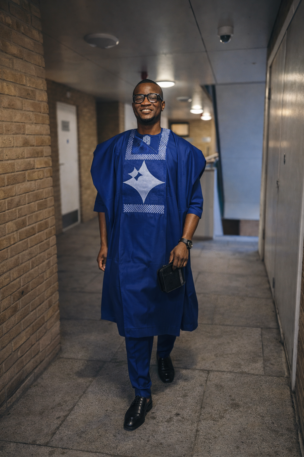 Blue Embroidered Agbada || 3 pcs || Royal Blue Embroidered Agbada || 3 pcs || Royal product description